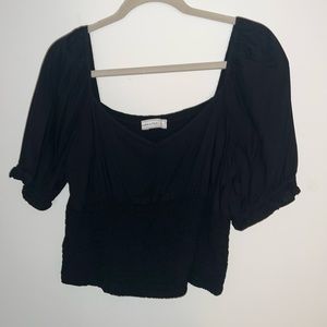 Abercrombie and Fitch Fitted Cropped Shirt